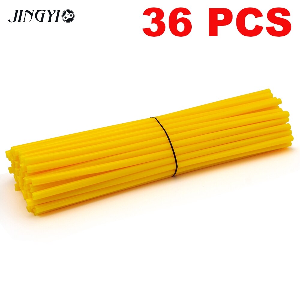 Motorcycle Dirt Bike Wheel Rim Spoke Skins Covers Wrap Tubes Decor Protector For KTM 65 85 250 125 SX KLX250 KLX450R 450 530 EXC: Yellow