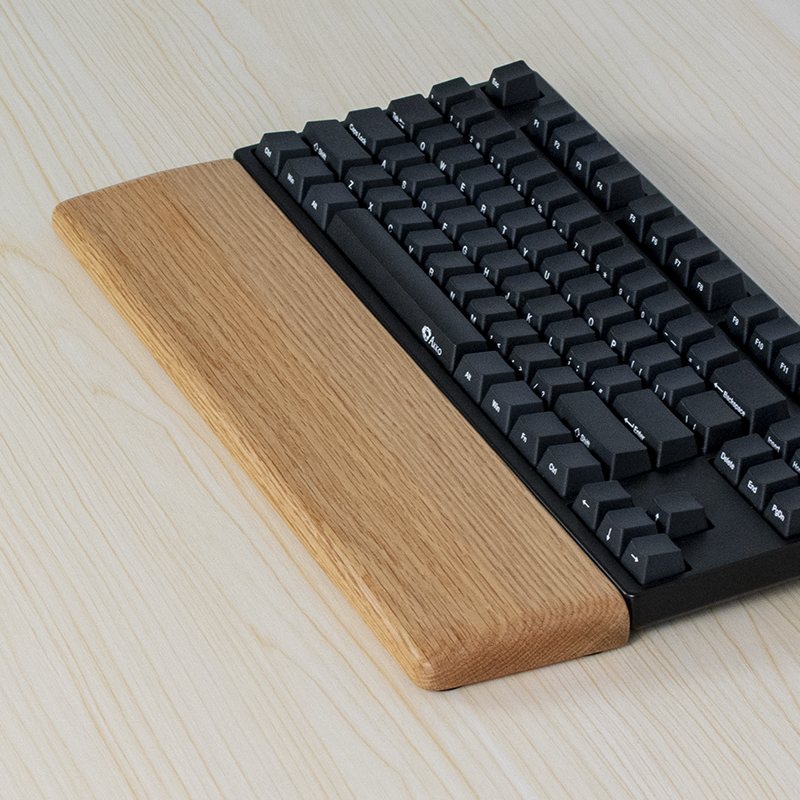 Massivholztastatur-Handflächenpolster, individuelles mechanisches Tastatur-Handgelenkauflage-Pad, ergonomisch, 87/98/104/108 Tasten, geeignet für mehrere Größen