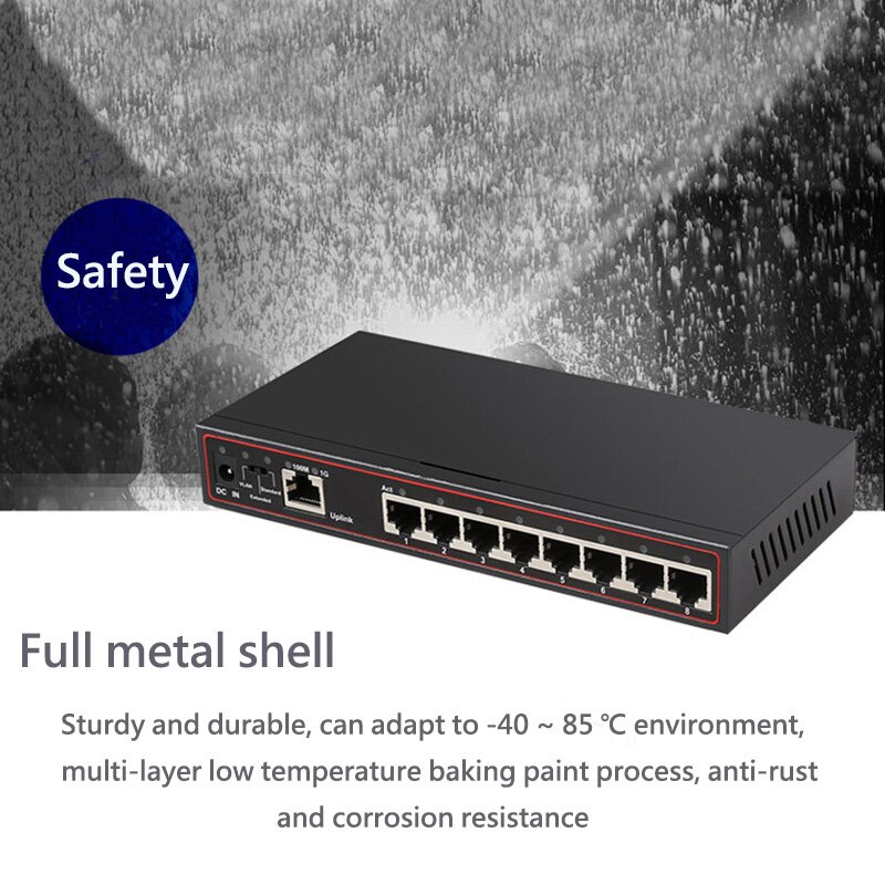 8-Port 100/1000M przełącznik gigabitowy RJ45 ambona sieci VLAN przełącznik sieciowy Ethernet szybko 1G mini Gigabit włącznik ethernet przedłużyć Lan Centrum