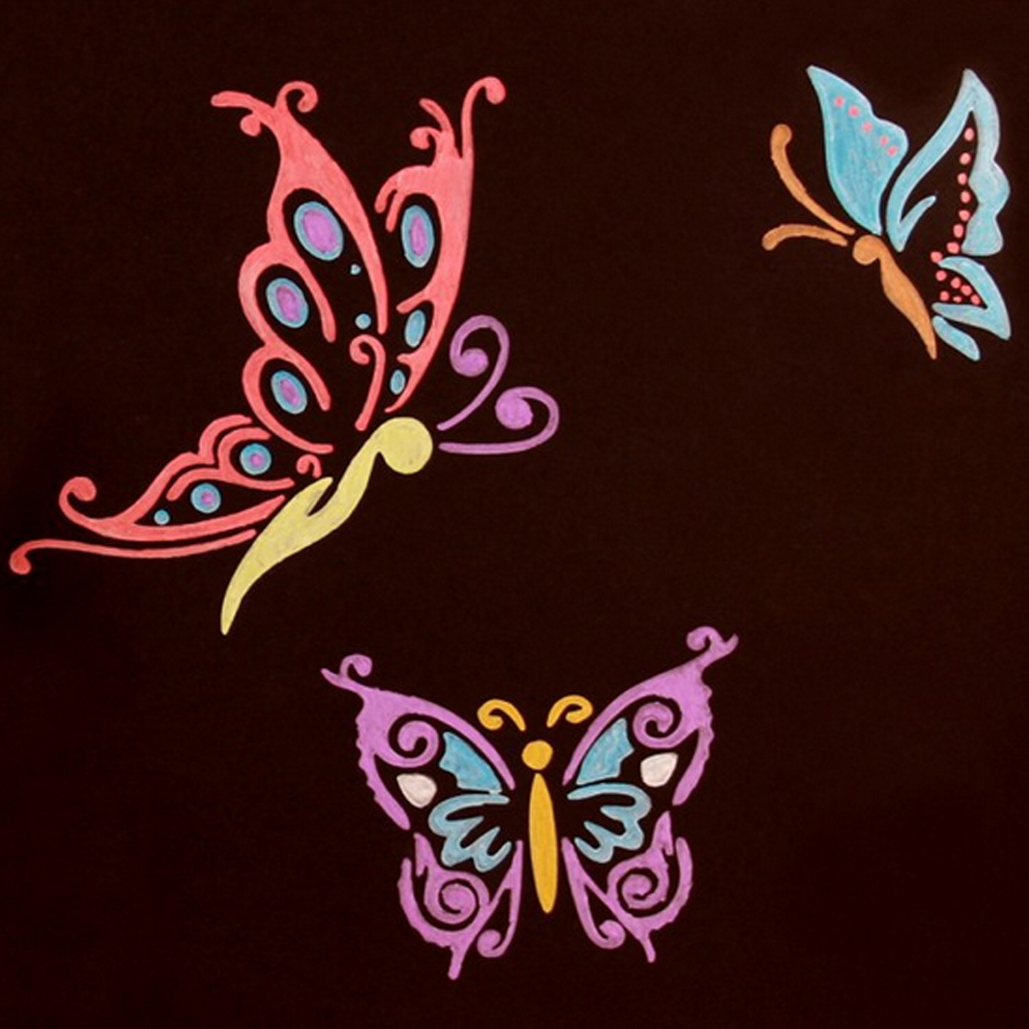 12PCS Plastic Hollow Out Butterfly Flower Drawing Stencils Templates for Journal Scrapbook Photo Album Cards