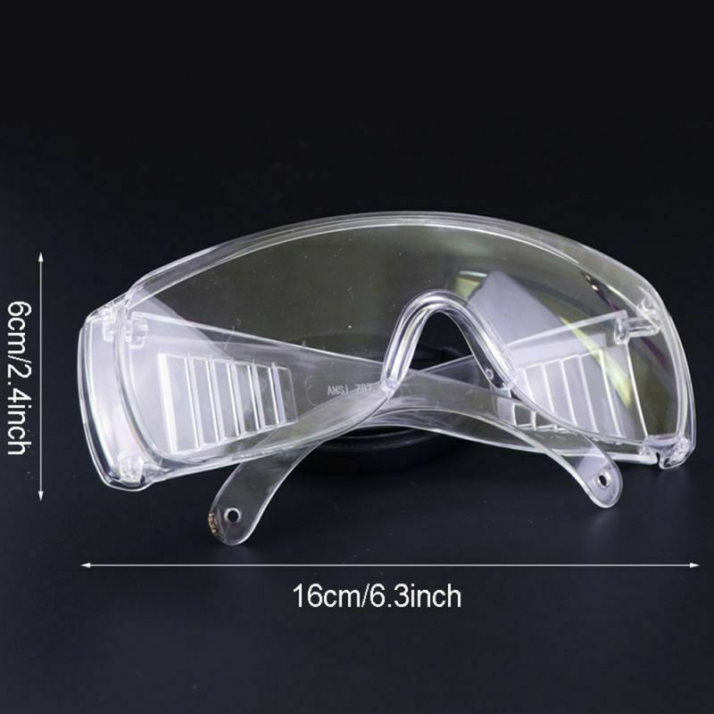 Safety Transparent Dust-Proof Goggles Breathable Safety Anti-wind Glasses Eyewear Splash Protector Anti-Virus Spit Protection