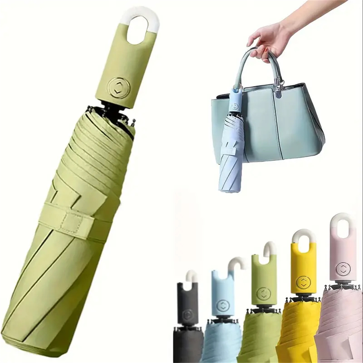 Large Travel Umbrella, Heavy Duty Windproof Waterproof Umbrella, Fully Automatic Open And Close Golf Umbrella, UPF50+ UV