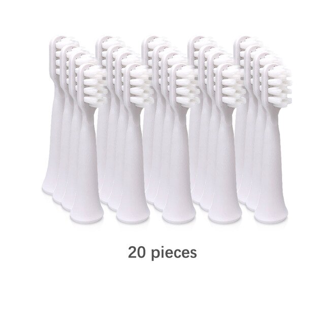 Udskiftning af børstehoveder til xiaomi mijia  t100 elektrisk tandbørste bløde børste blide rene tænder tyggegummi 4 stk / pakke: 20 stk