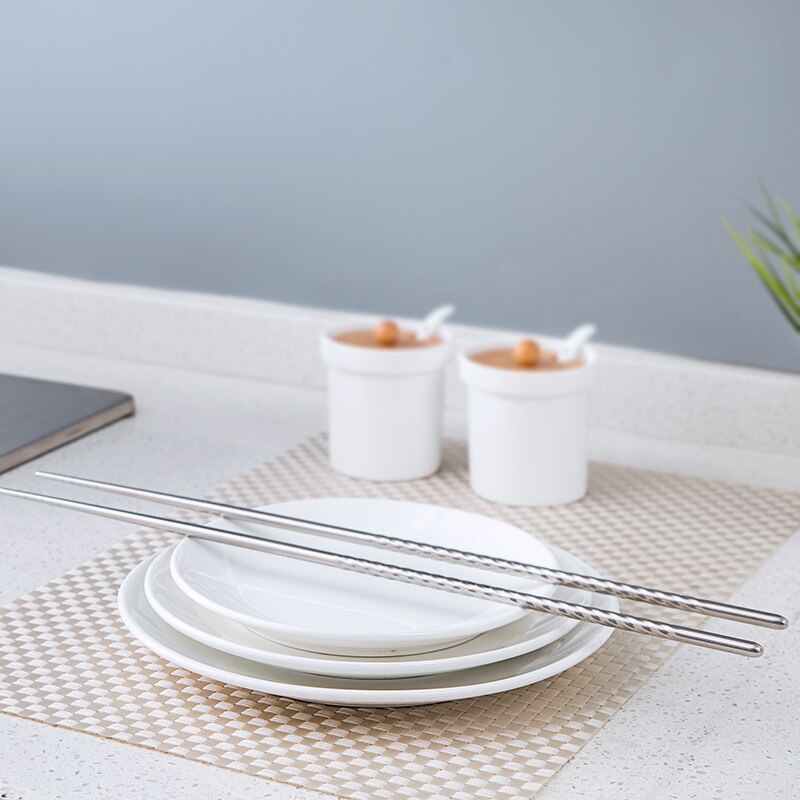 Palillos Extra largos de acero inoxidable para cocinar, palitos de comida para patatas fritas profundas, vajilla de Sushi, utensilios de cocina, 1 par