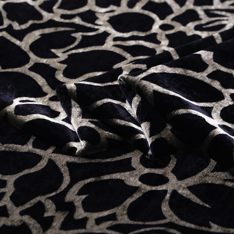 Leopard print velvet silk fabric soft and delicate dress fabric cheongsam silk velvet fabric silk cloth 114cm