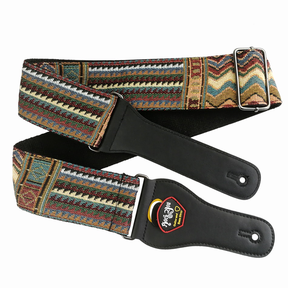 lederen hoofd katoen Gitaarband akoestische gitaarband elektrische gitaar riem lengte 145 cm breed 6.2 cm