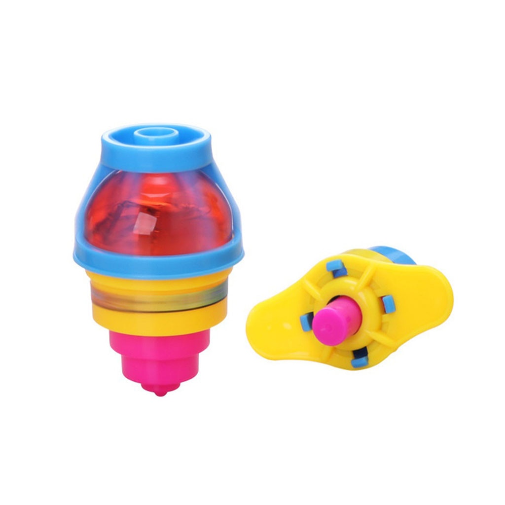 3Pc Kids Tol Licht Tol Speelgoed, school Verjaardagsfeestje Bag Kinderen Spinning Top Spinning Novelty Baby Speelgoed