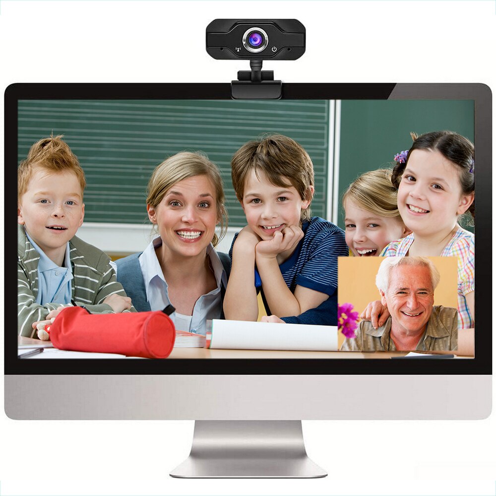 1080P HD Camera Built-in Microphone 360 Degree Rotating USB Plug Mac Laptop Desktop Camera Web Camera Connected To Mobile Phone