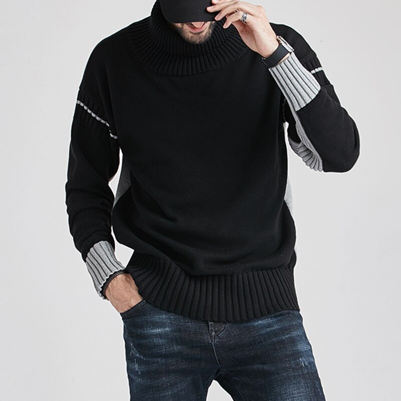 Zachte gebreide kasjmier katoenen trui mannen herfst winter jersey jumper robe homme pullover mannen O-hals uitgespoeld gebreide truien (Color