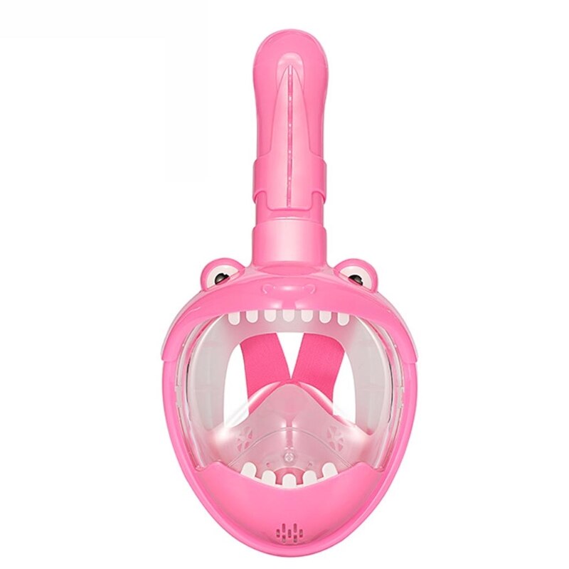Máscara de esnórquel de cara completa para niños y niñas, máscara de buceo subacuática con dibujos animados: PP