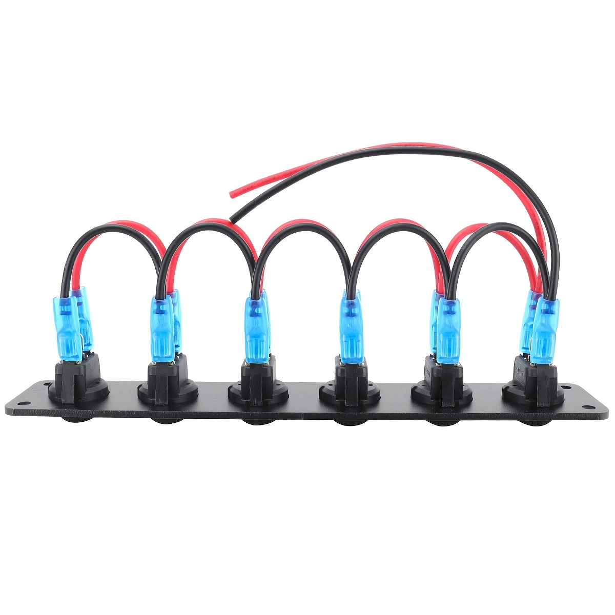 20A blue circular joystick switch panel with 3-pin aluminum waterproof 12V, suitable for cars, trucks, boats, RVs, yachts, etc