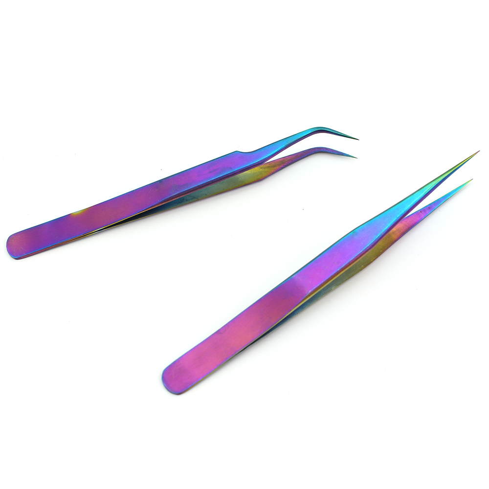 ERUIKA 1 pcs Chameleon Wenkbrauw Pincet Rvs Extension Clip Ultra Precisie Picker voor Rhinestone Wimper Makeup Tools
