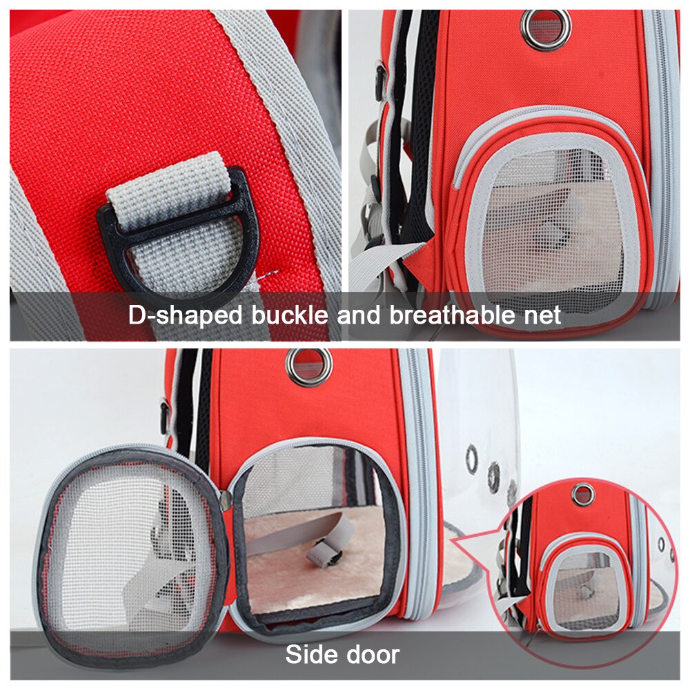 Portable Pet Carrier Bag Breathable Cat Bag Outdoor Travel Backpack for Cat and Dog Transparent Space Pet Backpack Bag for Cat