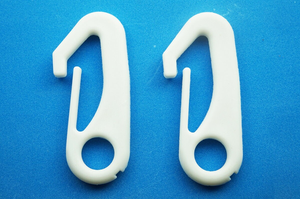 Attache de poteau en Nylon avec clips pour drapeau, 10/50/100 pièces