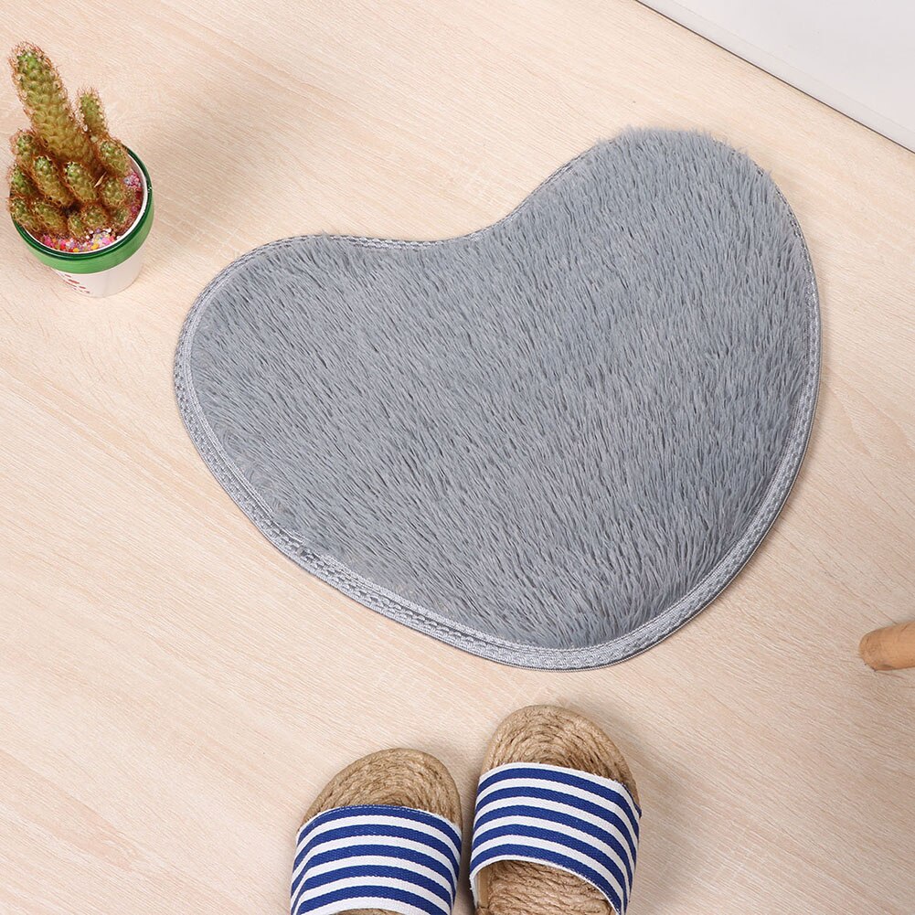 Tapis de bain en forme de cœur, antidérapant, joli, à la , pour la cuisine, la salle de bain, décoration de maison, 40cm x 28cm, offre spéciale