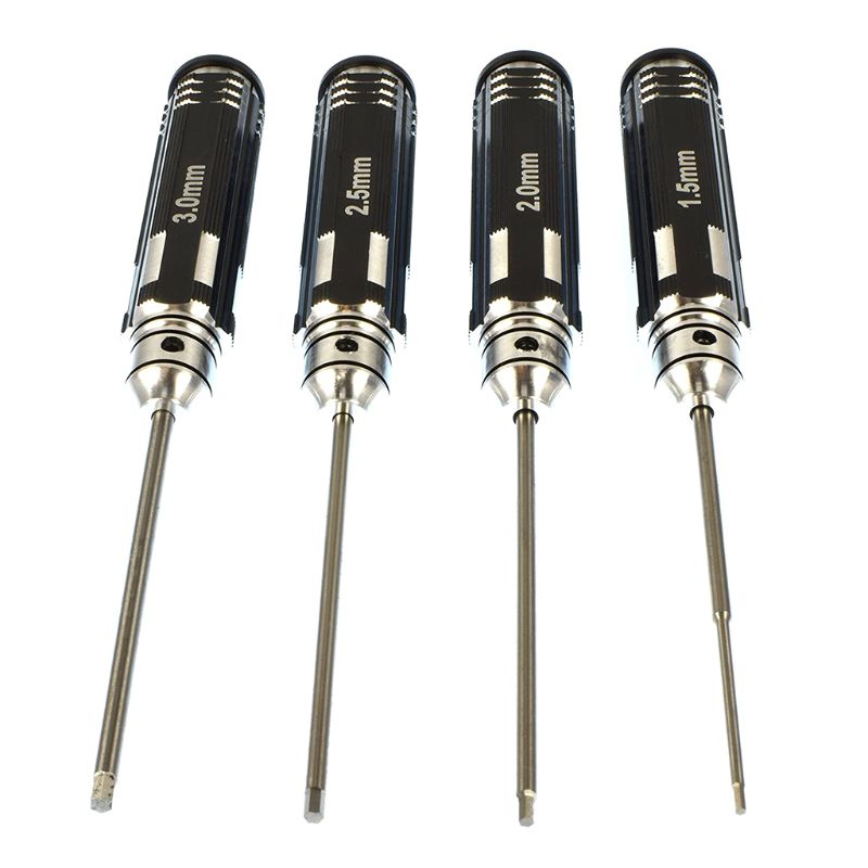 4pcs Hex Screwdriver 1.5 2.0 2.5 3.0mm Repair Tool for RC Helicopter Aircraft R9JB