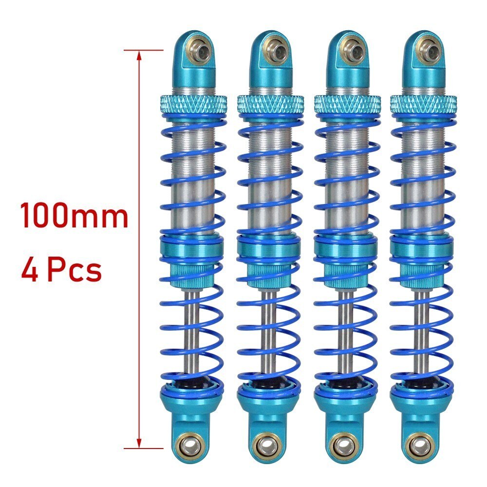 Öl Einstellbare 80mm 90mm 100mm 110mm 120mm Metall Stoßdämpfer Dämpfer Für 1/10 Rc Auto teile Lkw Crawler Axial Scx10 Trx4 D90: 100mm 4pcs