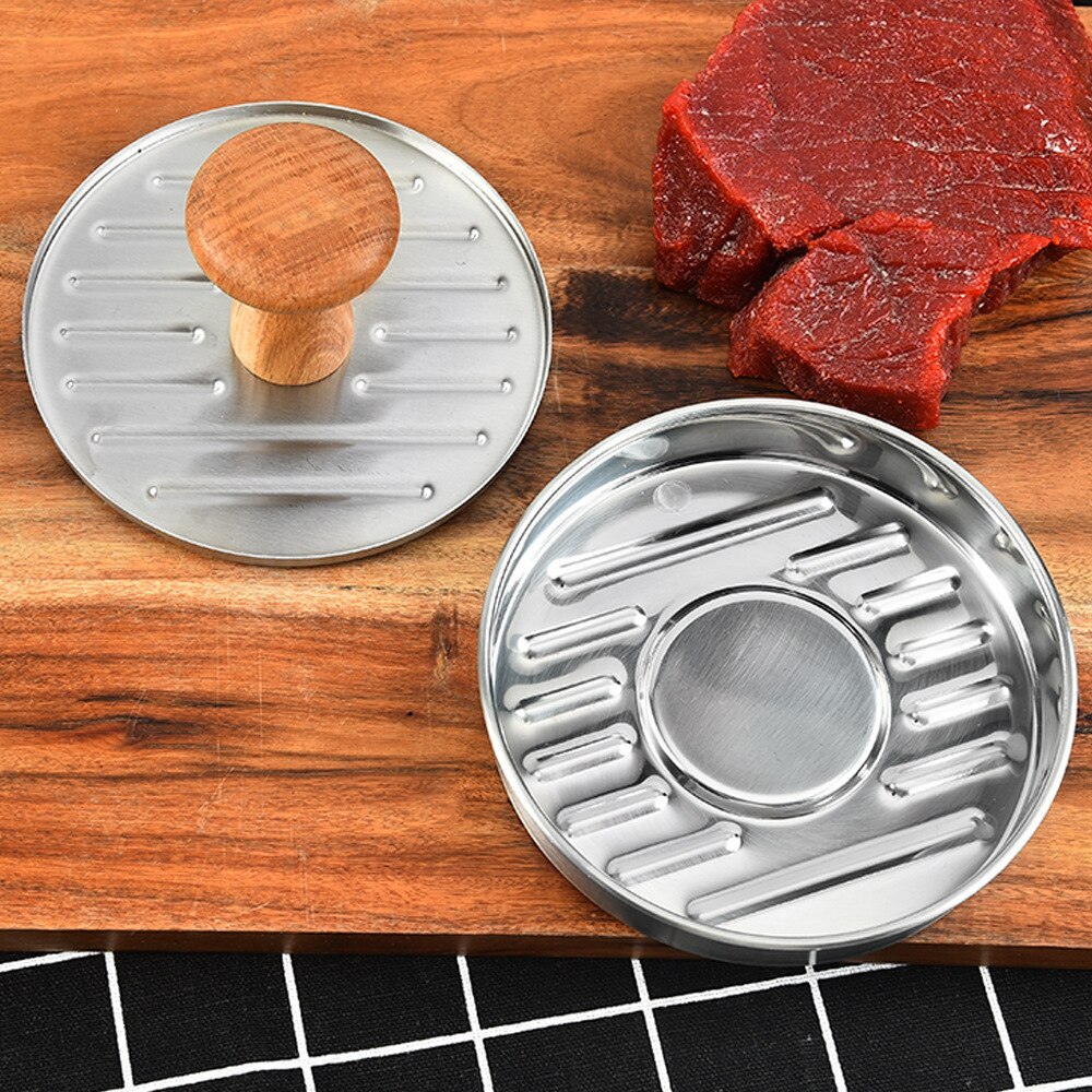 Burger Meat Press Stainless Steel 304 Meat Pie Press Barbecue Baking Kitchen Tools