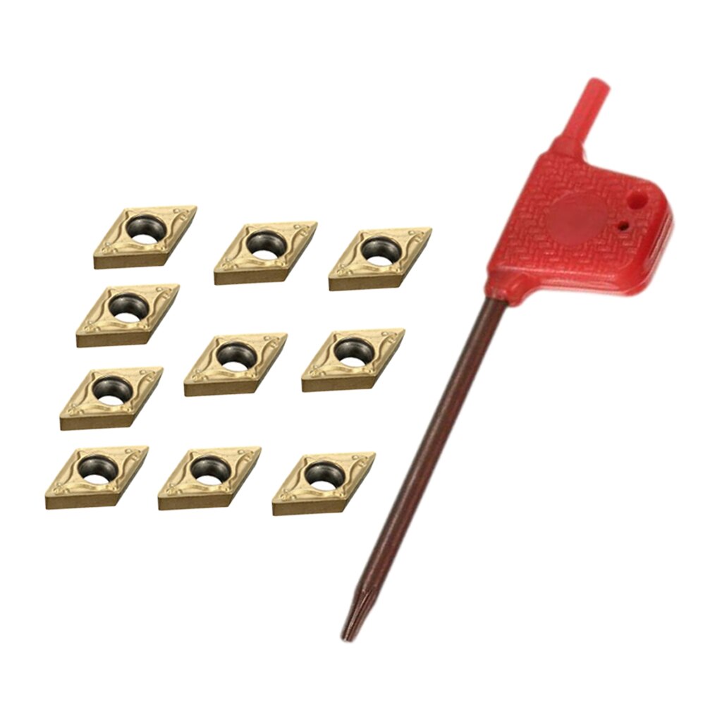 20 Inserti In Metallo Duro Per Tornio DCMT21.51 (DCMT070204) – Per Acciaio Inossidabile - 3