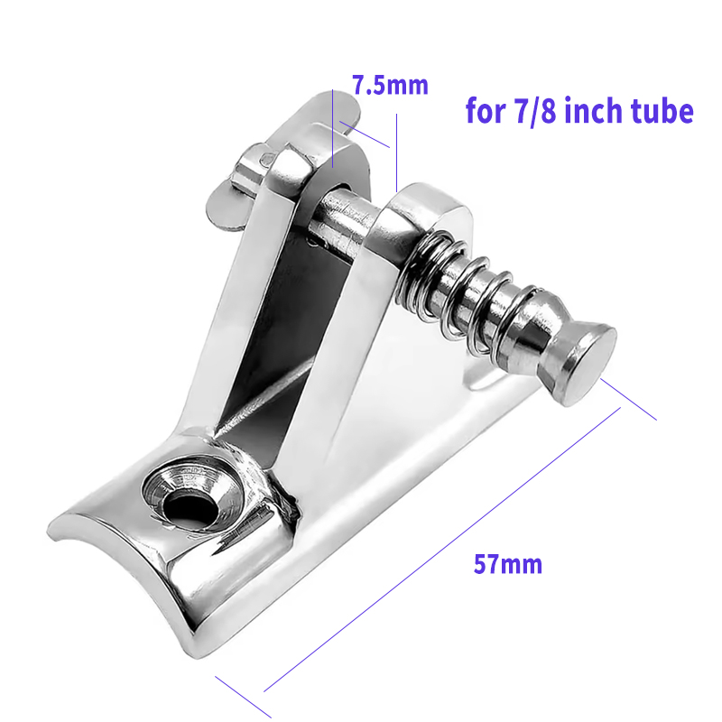 Bimini Top Deck Scharniere Marine 316 Edelstahl Bootsteile Zubehör Bimini Top Fitting Hardware mit Schnellspannstiften: Blau