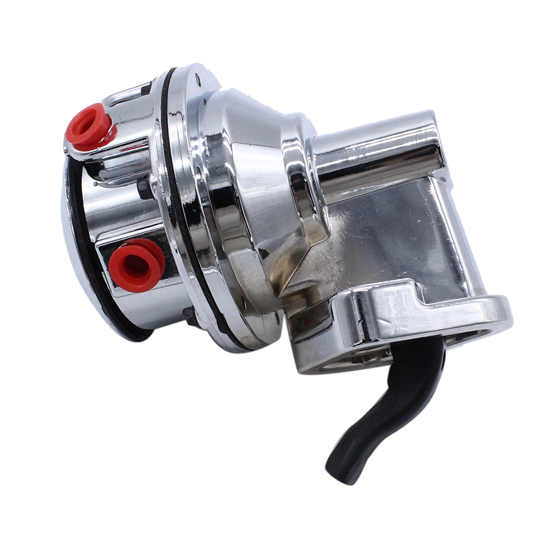for Chevy Small Block V8 Mechanical Fuel Pump - Two Valve 80 GPH 8 PSI - SBC (262-400), Chrome Car Accessories