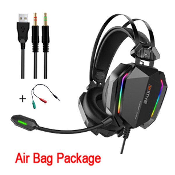 Gaming Headphones 4D Stereo RGB Marquee Earphones Headset with Microphone for Xbox One/Laptop/Computer Tablet Gamer: A32 Add cable