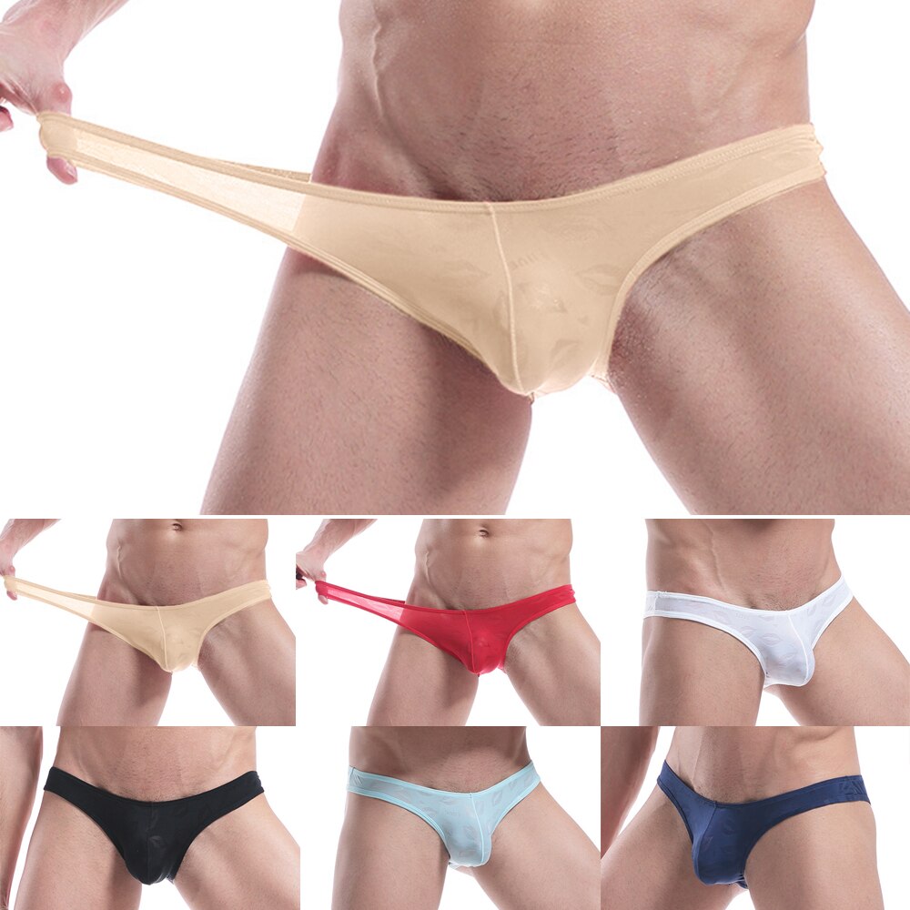 Mens Soft Sexy Ondergoed Lage Taille Slips Naadloze Ademend Slipje Mannelijke Gay Bikini Underpants Comfortabele Thong G-Strings