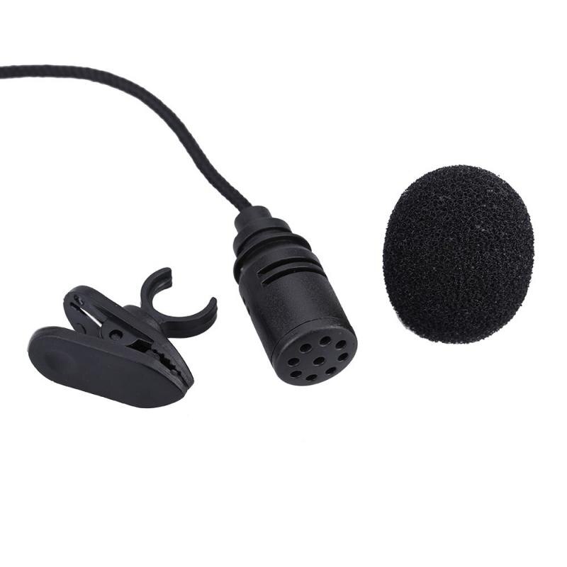 Common 3.5mm Mini Portable Microphone Condenser Clip-on Lapel Mic Wired Mic Mikrofo/Microfon For Computer PC Laptop Loundspeaker