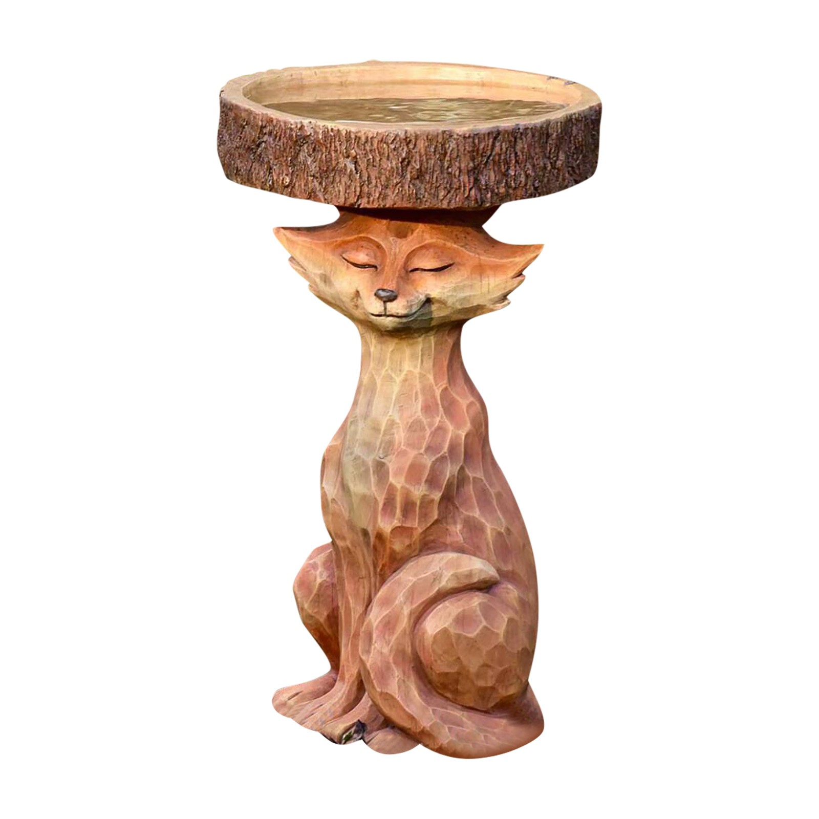 40# Tree Birdbath Resin Polyresin Antique Garden Bird Bath For Yard Garden Decor Statues Vintage Sculptures Décoration De Jardin: H
