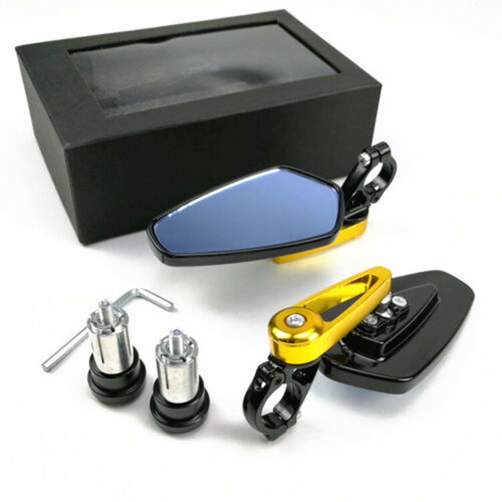 Rétroviseur Moto Universel 7/8" (22 Mm) – Pliable, Rotatif 360°, Aluminium & ABS, Gauche/Droite