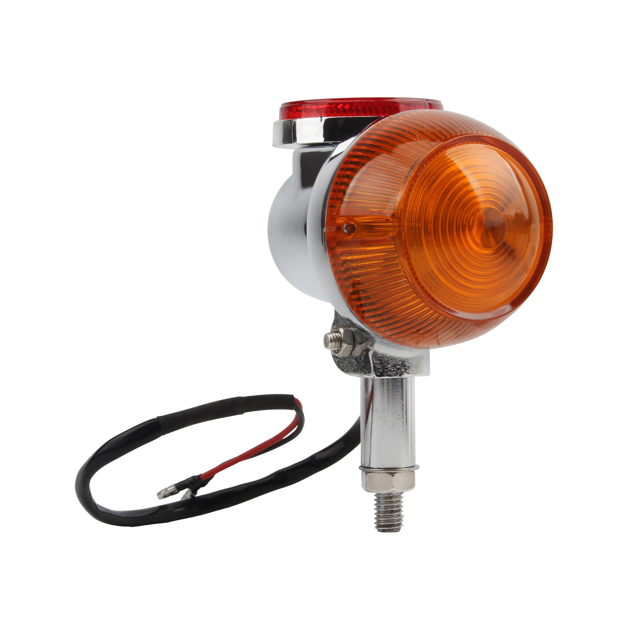 Motorbike LED Brake Tail Light Retro Round Taillight Rear Stop Lamp Modified Accessories Signal Light 12V