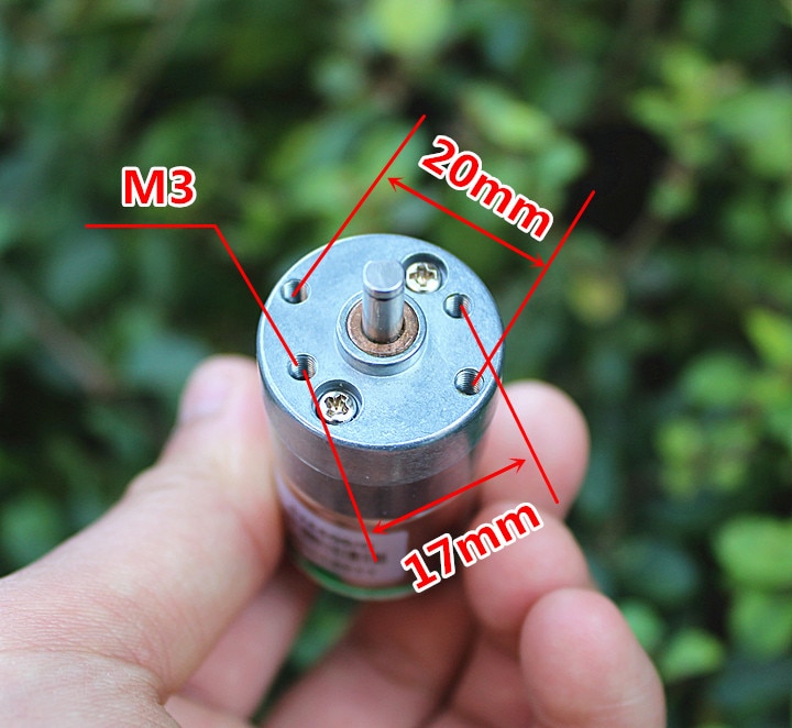 DC 6V 12V Full Metal gear box geared motor 32-64RPM With Encoder speed For Smart car robot