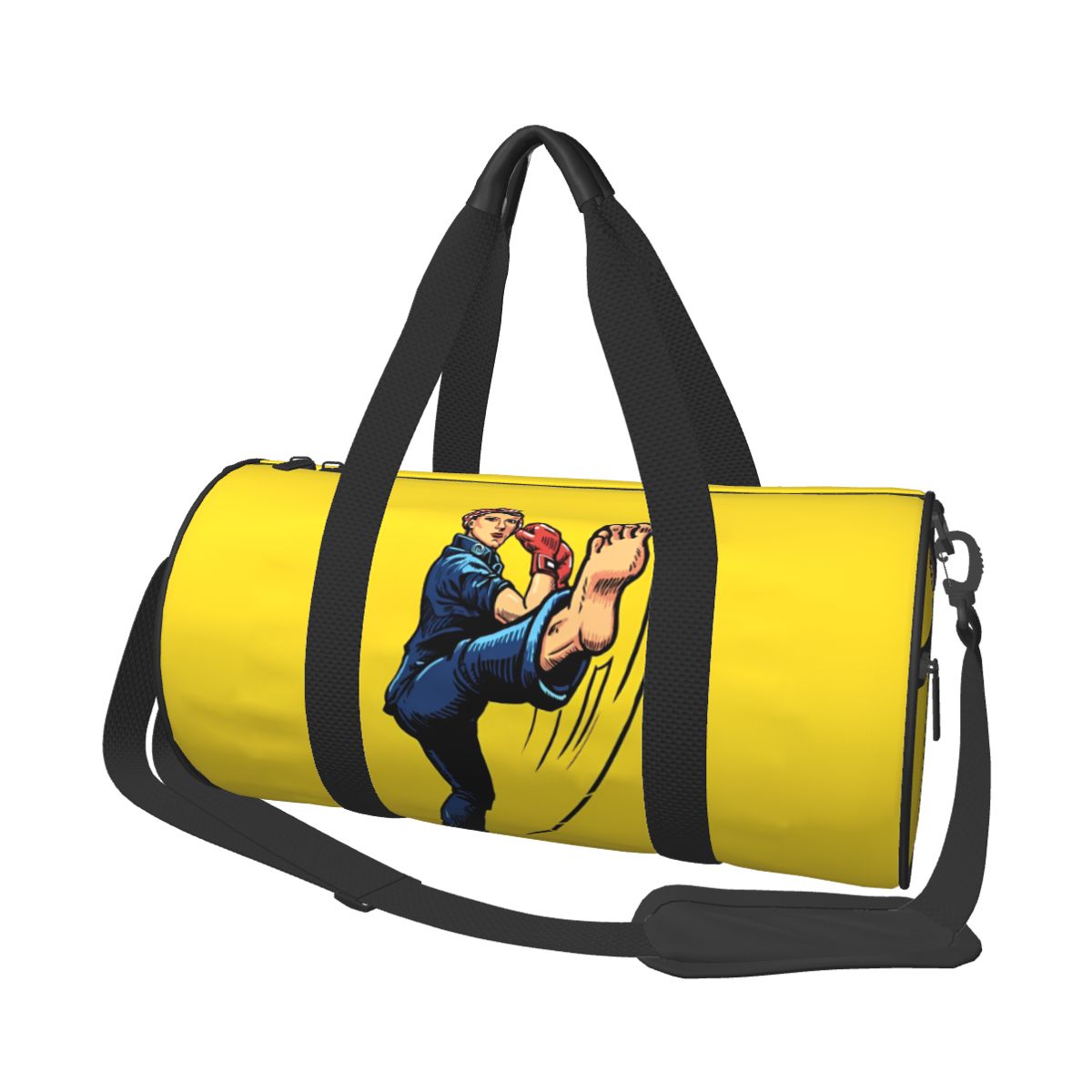Boxen Kickboxen Sporttaschen Ausbildung Sporttasche Fitnessstudio Zubehör Neuheit Handtaschen Herren benutzerdefinierte tragbare Fitnesstasche: Licht Gelb