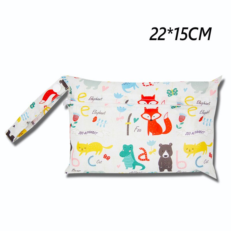 Baby Windel Tasche Gedruckt Wasserdicht Nass Trockenen Windel Reißverschluss Handtasche Kinderwagen Tragen Pack Reise Lagerung Ich bin Freien Tasche Kinderwagen teile: T4