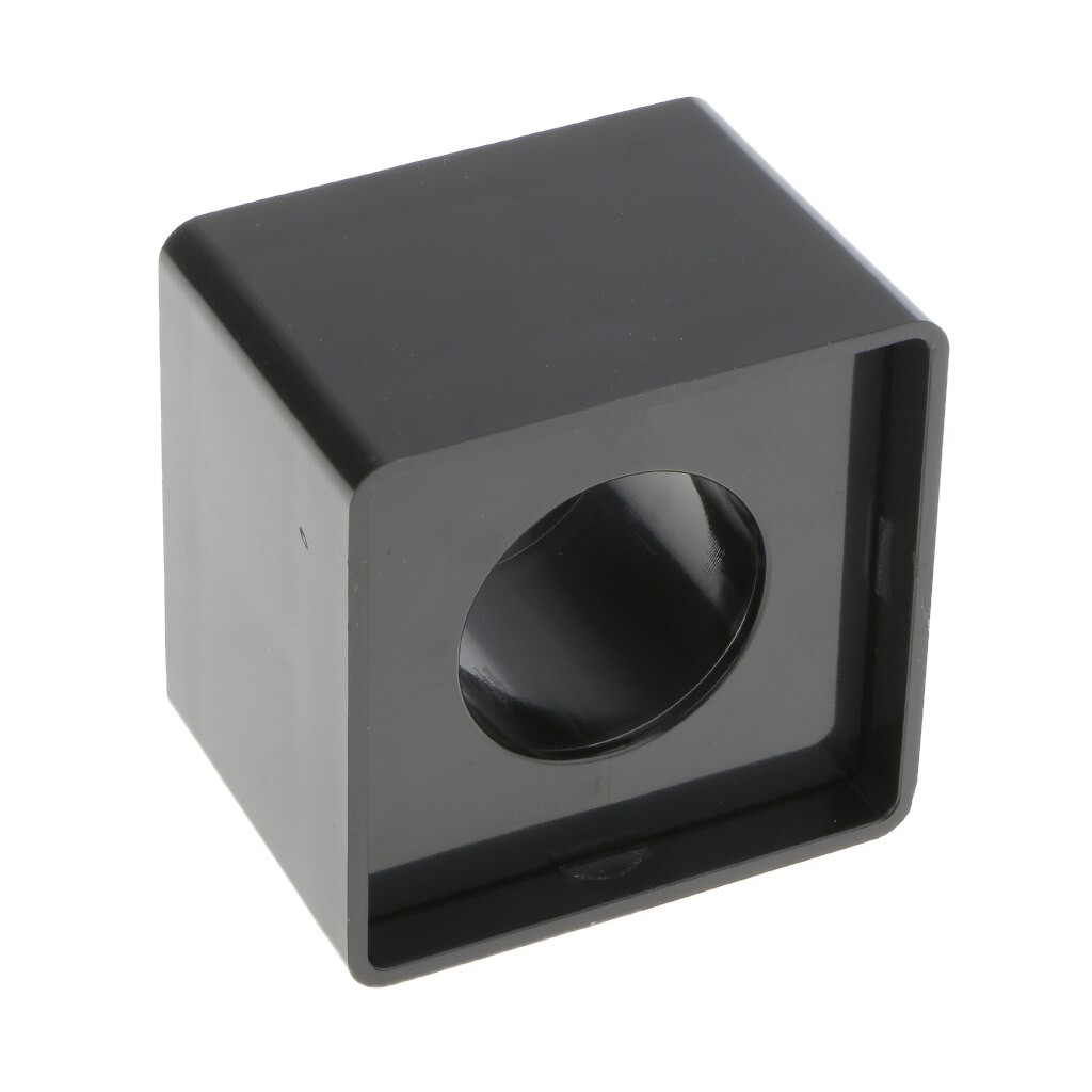 Black 39mm Hole TV Handheld Mic Microphone Interview Square Mark Flag Station