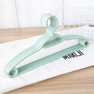 5pcs/lot Adult Plastic Hanger Laundry Hanger Clothing Drying Racks Storage Baby Children Coat Trousers Closet Hanging Organizer: 4