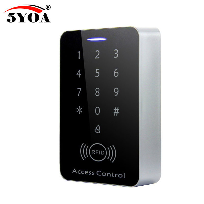 5YOA Waterproof Rfid Access Control Keypad With 1000 Users with Key Fobs option For RFID Door Access Control System