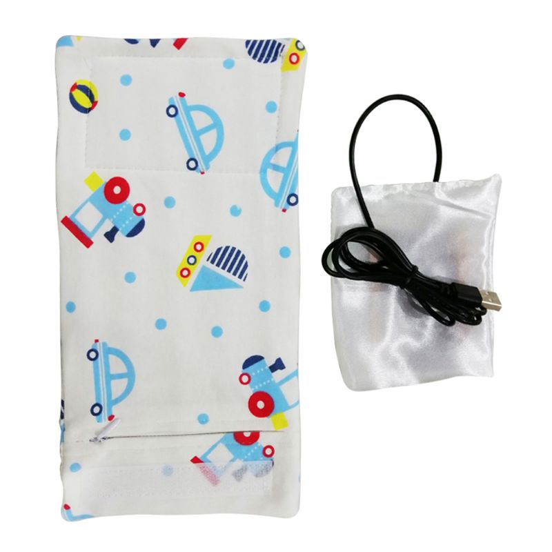 10 väriä matka rattaiden laukku usb maidon vedenlämmitin eristetty laukku vauvan imetyspullon lämmitin 28.0cm*13cm: 3