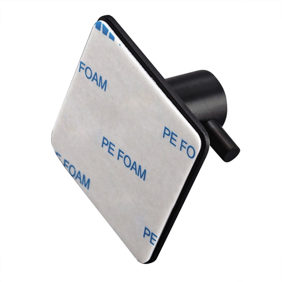 Black L-shape Hooks Waterproof Adhesive Hanger Wall-mounted Clothes Umbrella Keys Hats Storage Hook Drill-free Decoration Hooks