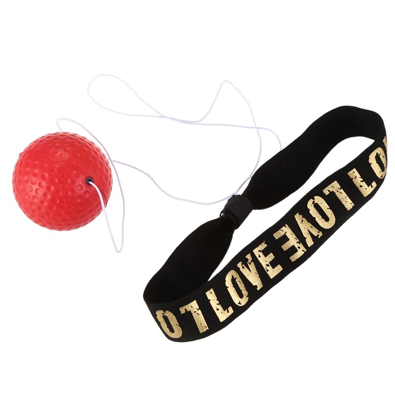 Boxeo Reflex Speed pelota para golpear Sanda Boxer levante reacción fuerza mano ojo entrenamiento Set estrés reacción bola roja