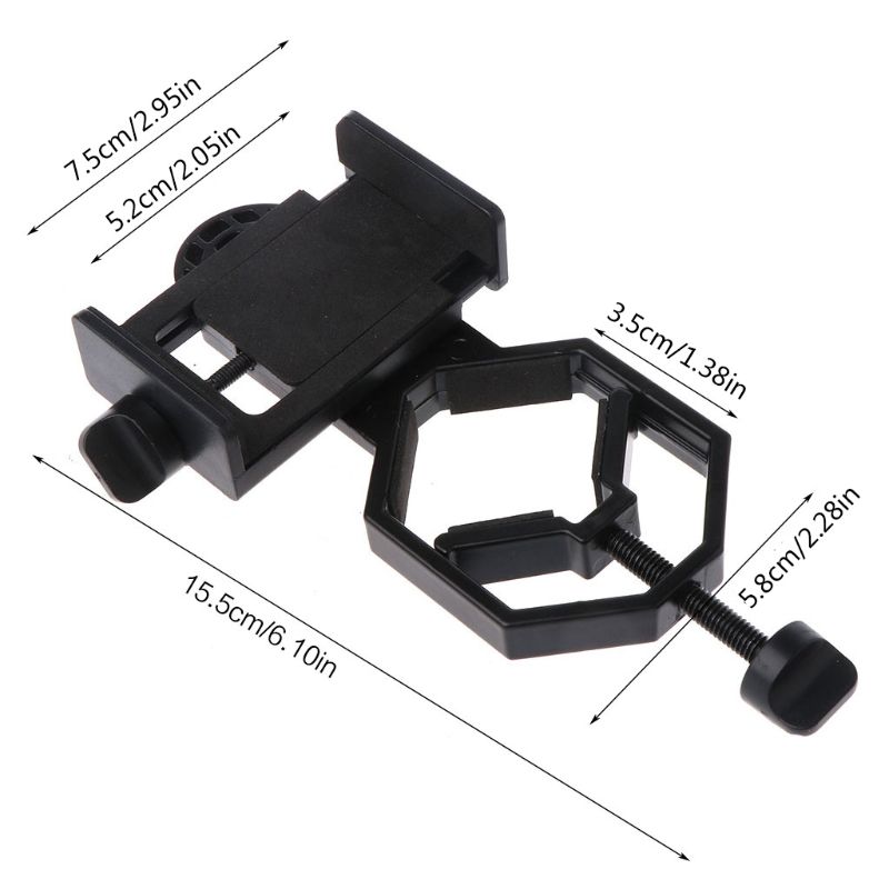 Universal Cell Phone Adapter Mount Monocular Microscope Accessories Adapt Telescope Mobile Phone Clip Accessory Bracket 37MB