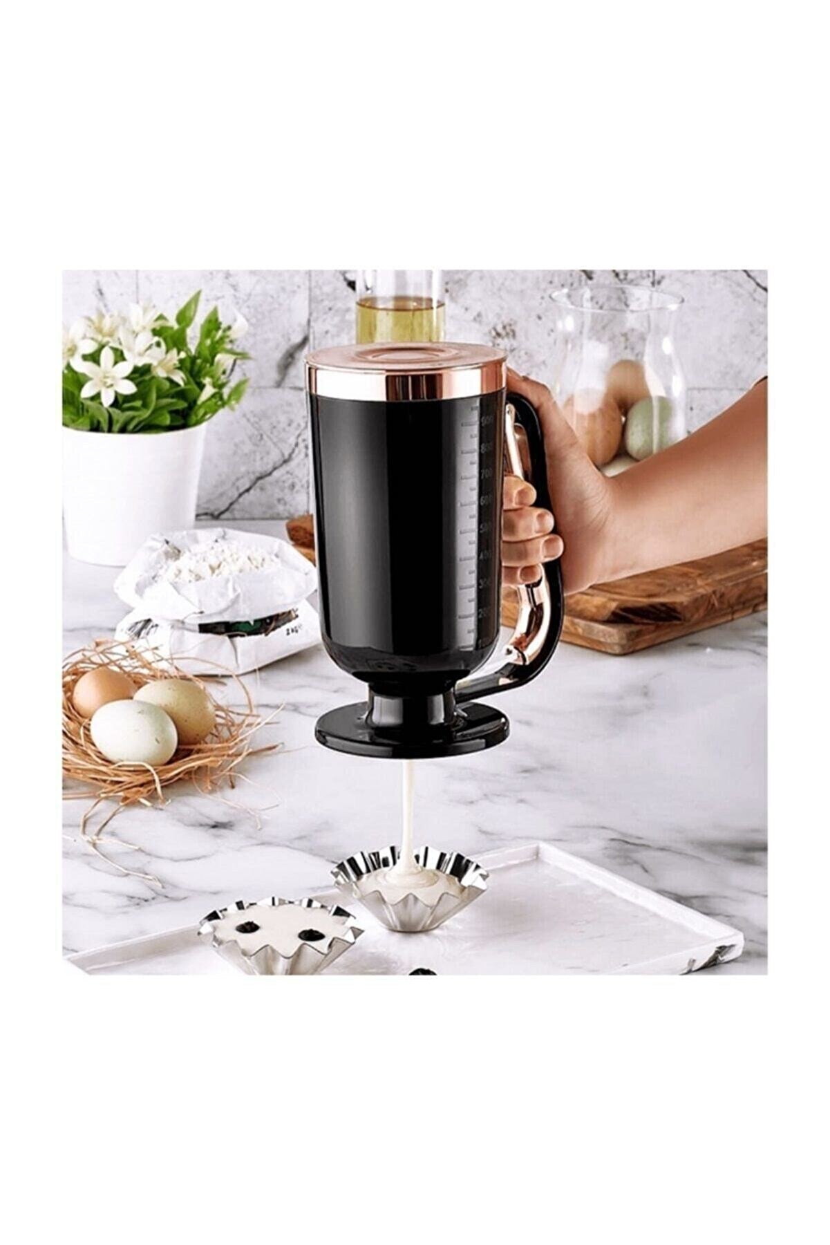 Practical Batter Dispenser Pancake cake Pancake Muffin Easy Pourer Container jug handle control practical dough dağıtıcır sauce dispenser kitchen