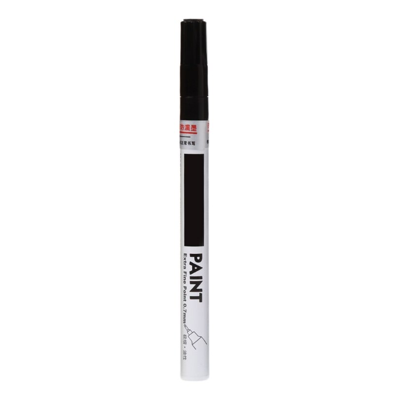 Universal 0.7mm Extra Fine Point Permanent Paint Metallic Marker Pen DIY Art: black