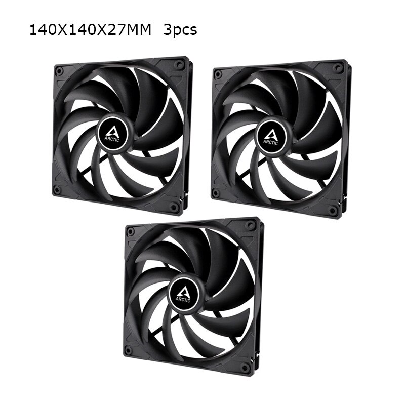ARCTIC F12/14 PWM REV.2 12CM/14CM Fan For Computer Case 4pin PMW Port 140mm Cooler Master For CPU Radiator,120MM ,140MM ,Upgrade: 140X140X27MM  3pcs