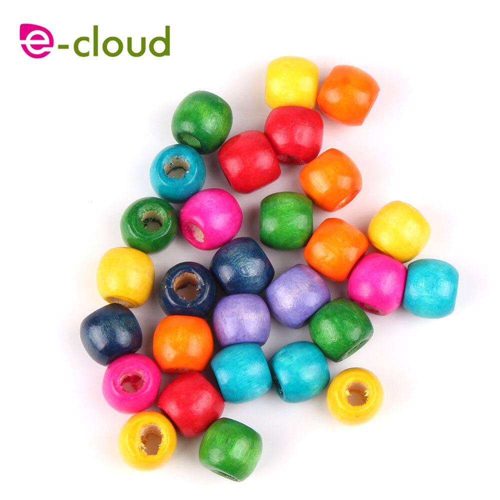 30 unids/bolsa multicolor redondo cabello de madera de cuentas temor Dreadlock cuentas para Jumbo trenza de cabello Dreadlock Accesorios: Default Title