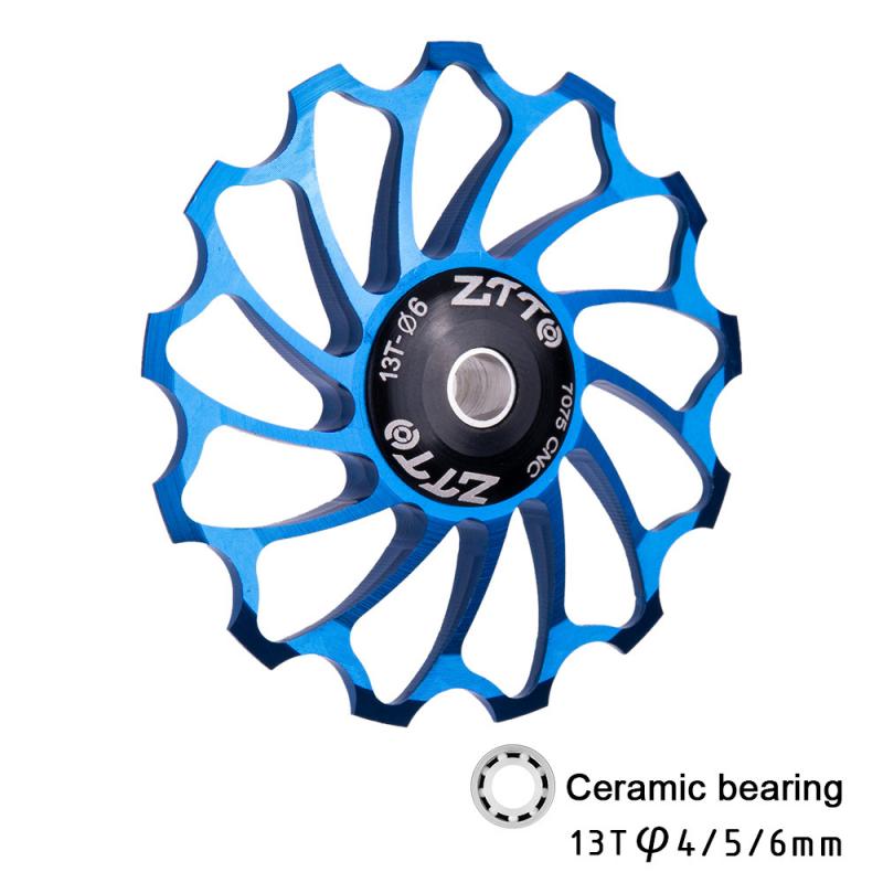 ZTTO 1Stck Keramik Rolle 50mm Schaltwerk Rolle 13T führen Radfahren Keramik Lagerbier Jockey Rad Für MTB rennrad Fahrrad