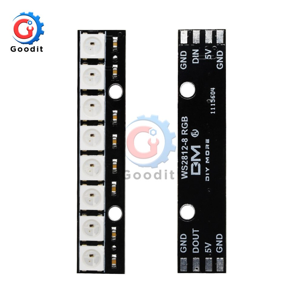 Led Pcb Board WS2812 WS2812B Rgb SK6812 Rgbw 5050 8/16/25Bits 5X5 Pixel Panel matrix Screen WS2812 Ic Led Module
