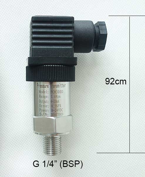 0-0.2-60Mpa Silicon Pressure Transmitter Pressure Transducer G1/4 4-20mA output