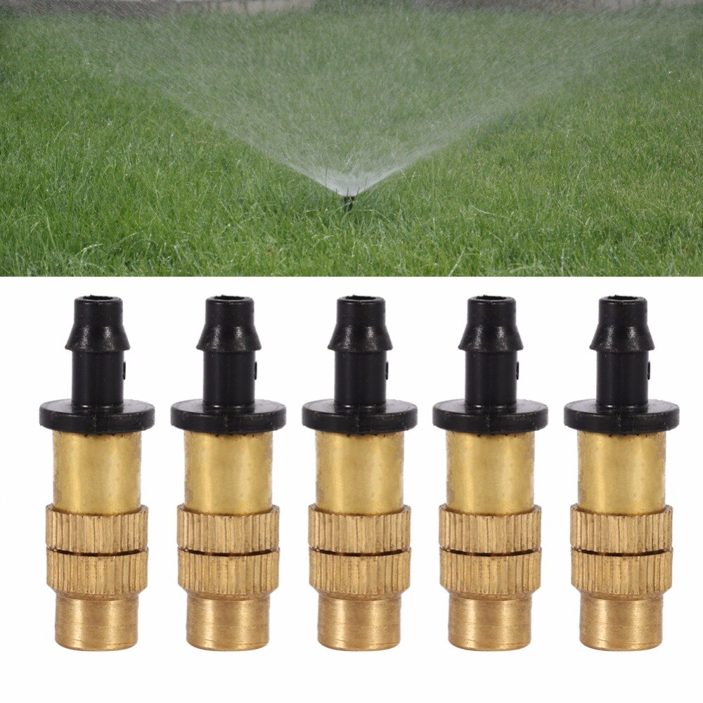 10 Pcs Vernevelingsinstallaties Nozzle Tuinieren Waterkoeling Draad Sprinkler Sproeikop Verstelbare Messing Voor Irrigatiesysteem