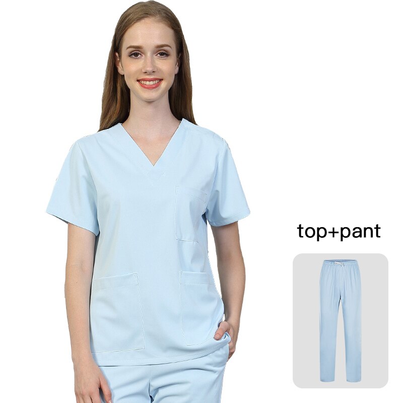 Uniforme de spa courtes manches, vêtements de travail pour animaux de compagnie, haut + pantalon respirant, uniformes de travail,